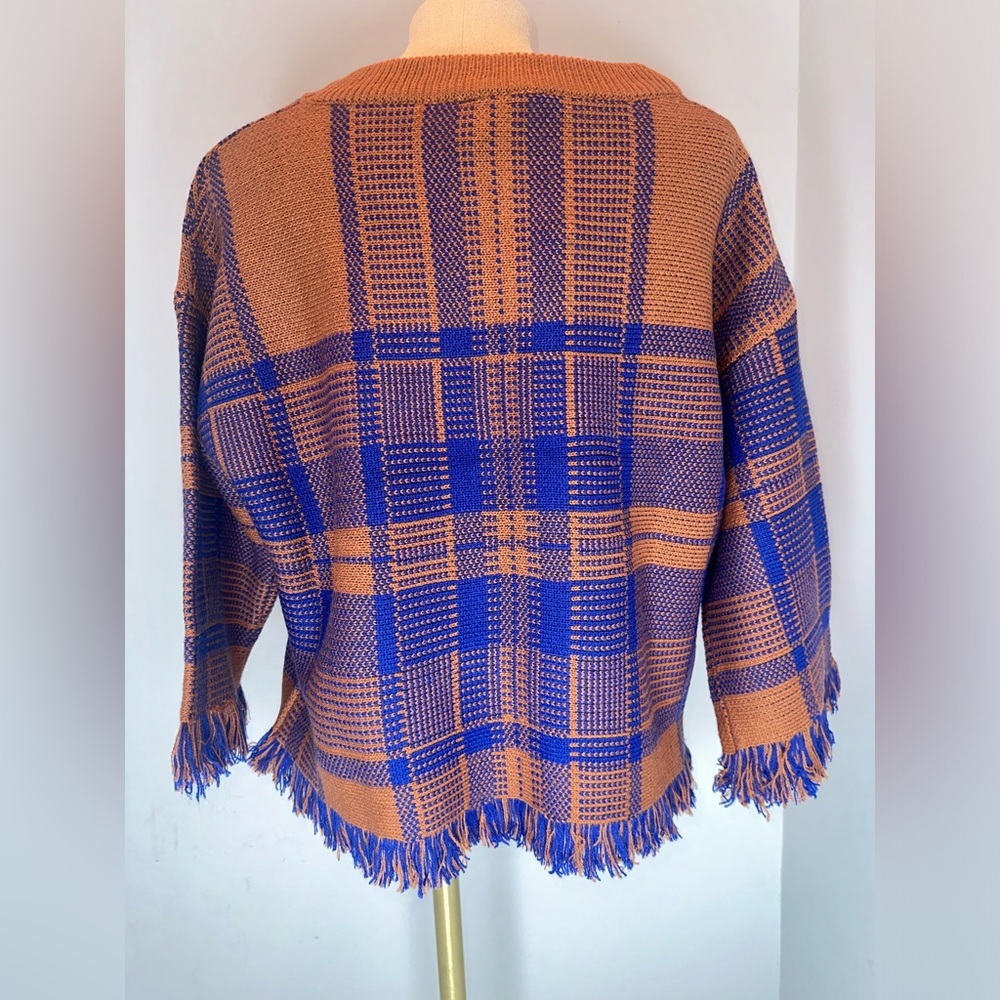 Anthropologie Moon River Plaid Sweater - Picture 2 of 6